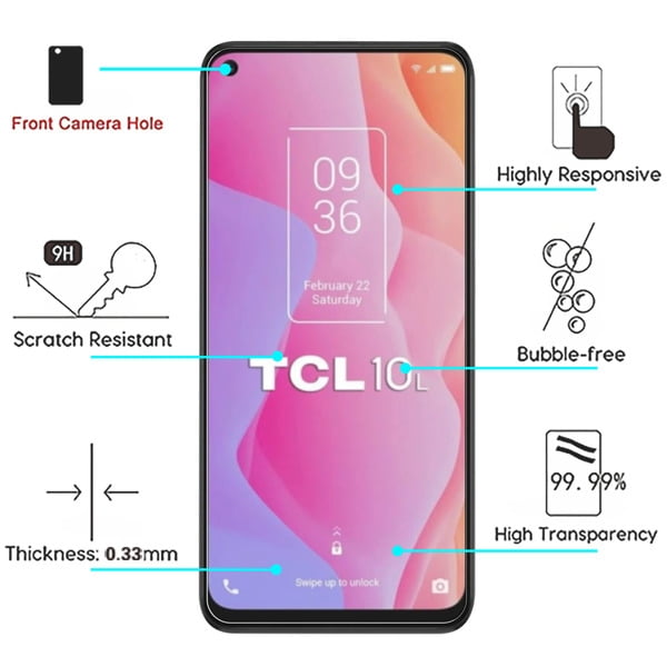 RBEIK Premium 9H Hardness Tempered Glass Anti-Fingerprints Scratch Resistance Bubble Free Screen Protector for TCL 10L/TCL 10 Lite 3 Pack TCL 10 Lite Screen Protector, NOT FIT TCL 10 5G/TCL 10 5G UW RBEIK Premium 9H Hardness Tempered Glass Anti-Fingerprints Scratch Resistance Bubble Free Screen Protector for TCL 10L/TCL 10 Lite 3 Pack TCL 10 Lite Screen Protector, NOT FIT TCL 10 5G/TCL 10 5G UW